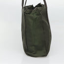 PRADA Shoulder Bag Nylon Khaki Silver Auth bs25613-4