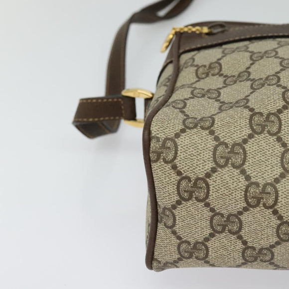 GUCCI GG Supreme Web Sherry Line Bag PVC Beige Red 001 56 0852 Auth bs25617