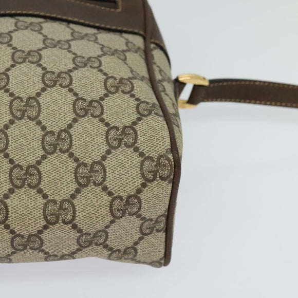 GUCCI GG Supreme Web Sherry Line Bag PVC Beige Red 001 56 0852 Auth bs25617