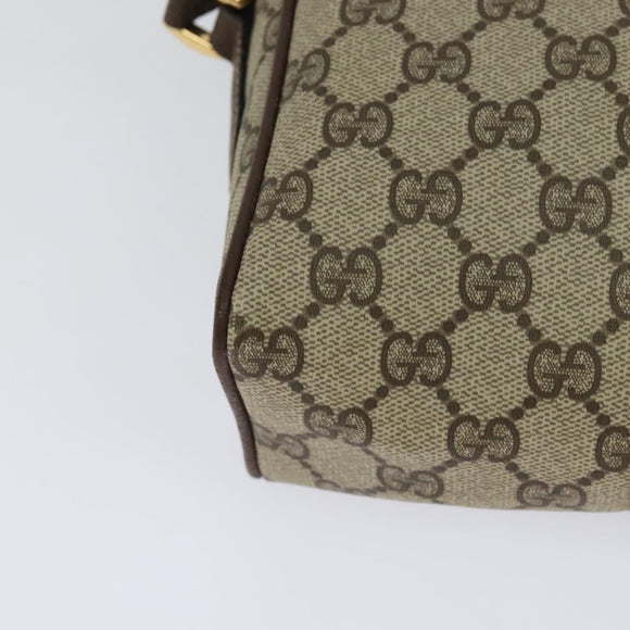 GUCCI GG Supreme Web Sherry Line Bag PVC Beige Red 001 56 0852 Auth bs25617