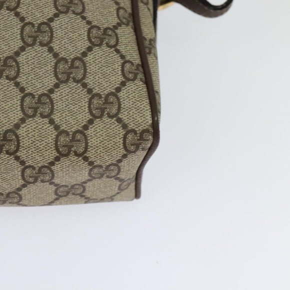 GUCCI GG Supreme Web Sherry Line Bag PVC Beige Red 001 56 0852 Auth bs25617