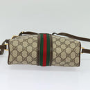 GUCCI GG Supreme Web Sherry Line Bag PVC Beige Red 001 56 0852 Auth bs25617-5
