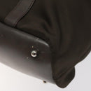 GUCCI Bamboo Hand Bag Nylon Beige Silver 000 1998 0508 Auth bs25619-9