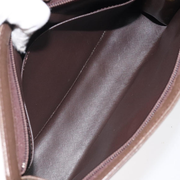 BURBERRYS Nova Check Clutch Bag Canvas Beige Auth bs25648