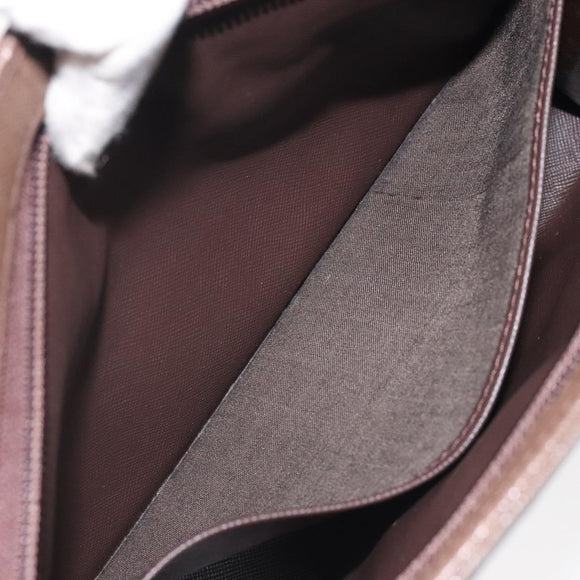 BURBERRYS Nova Check Clutch Bag Canvas Beige Auth bs25648