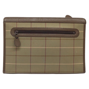 BURBERRYS Nova Check Clutch Bag Canvas Beige Auth bs25648 - 0