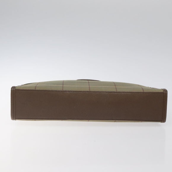 BURBERRYS Nova Check Clutch Bag Canvas Beige Auth bs25648