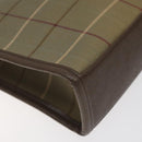 BURBERRYS Nova Check Clutch Bag Canvas Beige Auth bs25648-14