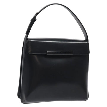 GIVENCHY Hand Bag Leather Black Auth bs25658
