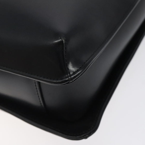 GIVENCHY Hand Bag Leather Black Auth bs25658