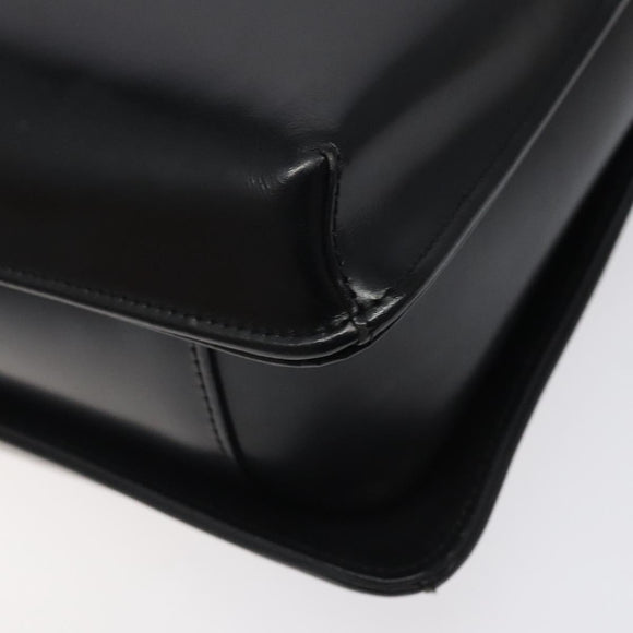 GIVENCHY Hand Bag Leather Black Auth bs25658