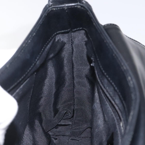 GIVENCHY Hand Bag Leather Black Auth bs25658