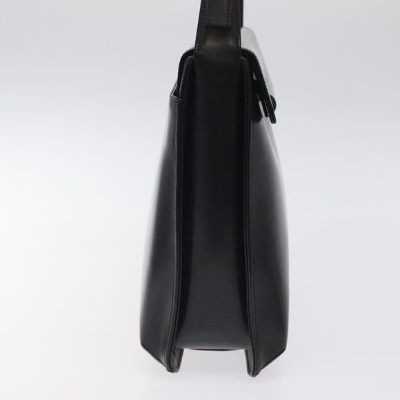 GIVENCHY Hand Bag Leather Black Auth bs25658