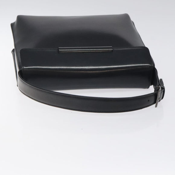 GIVENCHY Hand Bag Leather Black Auth bs25658