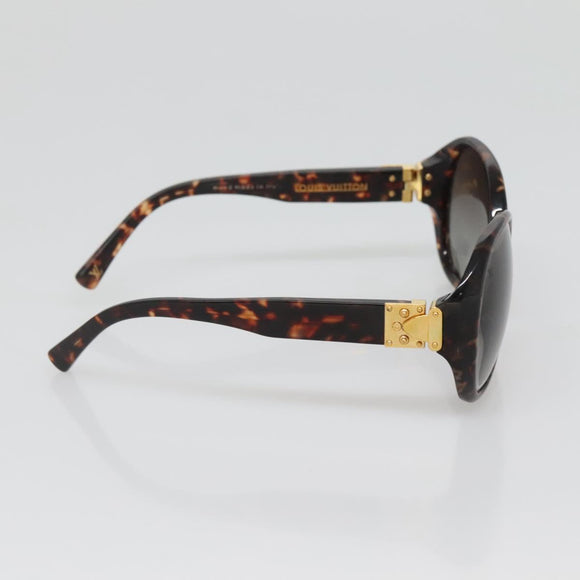 LOUIS VUITTON Sunglasses plastic Brown LV Auth bs25675