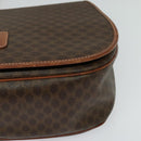 CELINE Macadam Canvas Shoulder Bag PVC Leather Brown Gold Auth bs25678-15