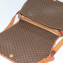 CELINE Macadam Canvas Shoulder Bag PVC Leather Brown Gold Auth bs25678-15