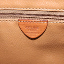 CELINE Macadam Canvas Shoulder Bag PVC Leather Brown Gold Auth bs25678-12