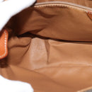 CELINE Macadam Canvas Shoulder Bag PVC Leather Brown Gold Auth bs25678-21