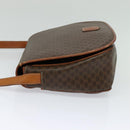 CELINE Macadam Canvas Shoulder Bag PVC Leather Brown Gold Auth bs25678-3