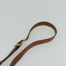 CELINE Macadam Canvas Shoulder Bag PVC Leather Brown Gold Auth bs25678-14