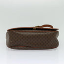 CELINE Macadam Canvas Shoulder Bag PVC Leather Brown Gold Auth bs25678-9