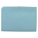 FENDI Clutch Bag Leather Light Blue Auth bs25680-2