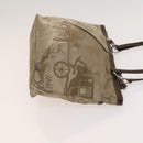 Coach Shoulder Bag Nylon Canvas 3 Set Black Beige Orange Auth bs25684-20