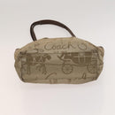 Coach Shoulder Bag Nylon Canvas 3 Set Black Beige Orange Auth bs25684-23