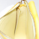 LOUIS VUITTON Monogram Vernis Motto Pouch Lime Yellow M91059 LV Auth bs25692-19