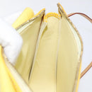 LOUIS VUITTON Monogram Vernis Motto Pouch Lime Yellow M91059 LV Auth bs25692-20