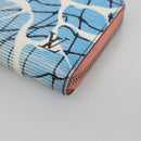LOUIS VUITTON Epi Aqua Pattern Zippy Wallet Long Wallet Blue M56233 Auth bs25694-15