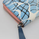 LOUIS VUITTON Epi Aqua Pattern Zippy Wallet Long Wallet Blue M56233 Auth bs25694-16