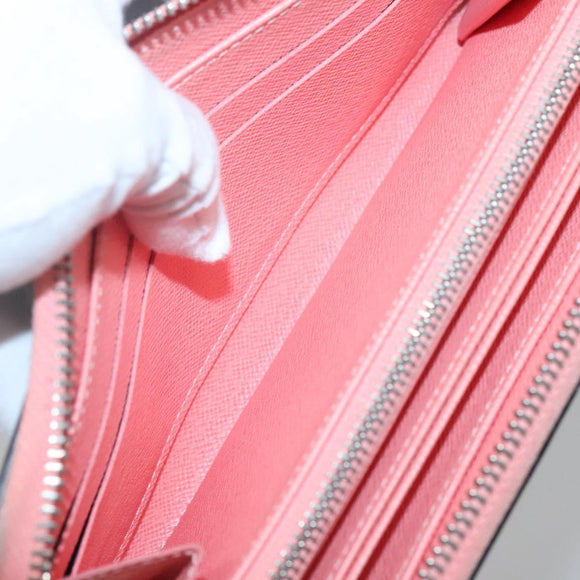 LOUIS VUITTON Epi Aqua Pattern Zippy Wallet Long Wallet Blue M56233 Auth bs25694