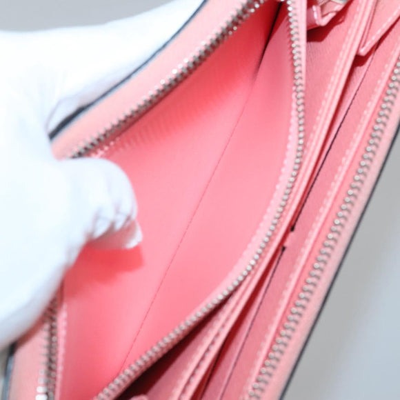 LOUIS VUITTON Epi Aqua Pattern Zippy Wallet Long Wallet Blue M56233 Auth bs25694