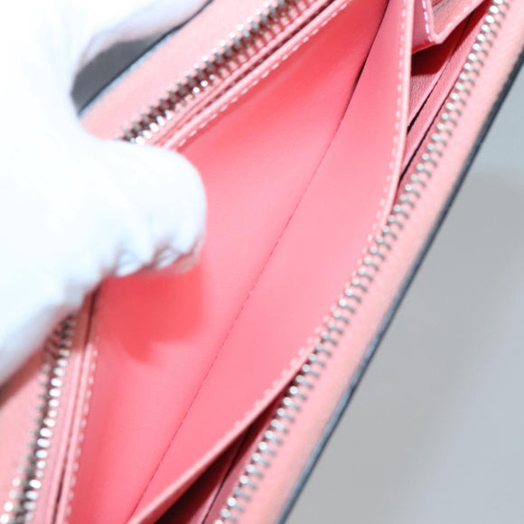 LOUIS VUITTON Epi Aqua Pattern Zippy Wallet Long Wallet Blue M56233 Auth bs25694