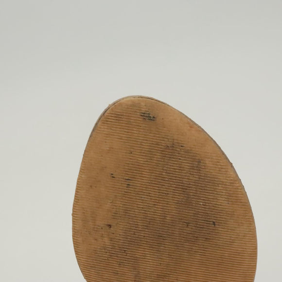 LOUIS VUITTON Pumps Leather Brown LV Auth bs25696