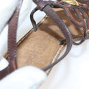 LOUIS VUITTON Pumps Leather Brown LV Auth bs25696-34