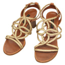 LOUIS VUITTON Pumps Leather Brown LV Auth bs25697-1