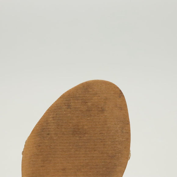 LOUIS VUITTON Pumps Leather Brown LV Auth bs25697