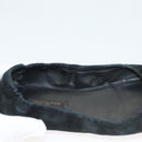 LOUIS VUITTON Pumps Suede Black LV Auth bs25699-13
