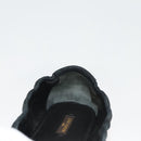 LOUIS VUITTON Pumps Suede Black LV Auth bs25699-15