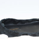 LOUIS VUITTON Pumps Suede Black LV Auth bs25699-27