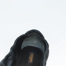 LOUIS VUITTON Pumps Suede Black LV Auth bs25699-29