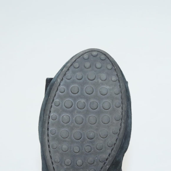 LOUIS VUITTON Pumps Suede Black LV Auth bs25699