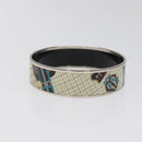HERMES Emile Bangle metal Blue Auth bs25703-4