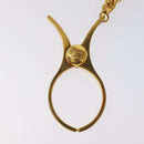 HERMES Glove Holder metal Gold Auth bs25704-2