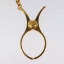 HERMES Glove Holder metal Gold Auth bs25704-3