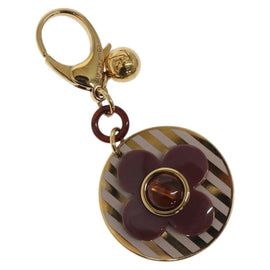 LOUIS VUITTON Monogram Rayure Bijoux Sac Key Holder Gold M66464 LV Auth bs25708