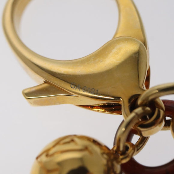 LOUIS VUITTON Monogram Rayure Bijoux Sac Key Holder Gold M66464 LV Auth bs25708